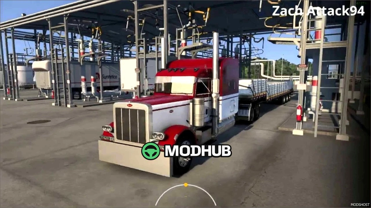 Двигун CAT C15 6NZ з прямою трубою для American Truck Simulator