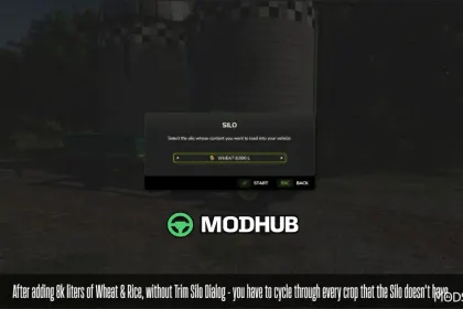 Trim Silo Dialog Mod für Farming Simulator 25