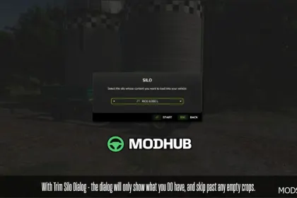 Trim Silo Dialog Mod für Farming Simulator 25 — 2
