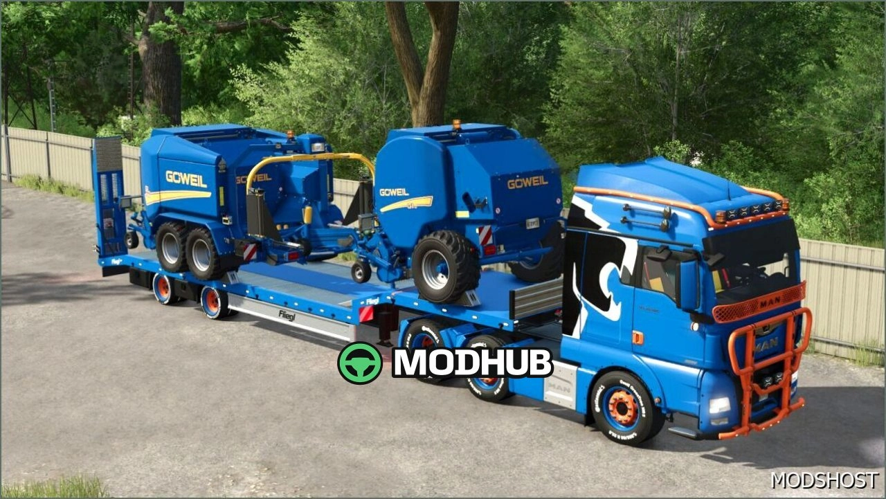 Низькорамний причіп Fliegl SDS для Farming Simulator 25