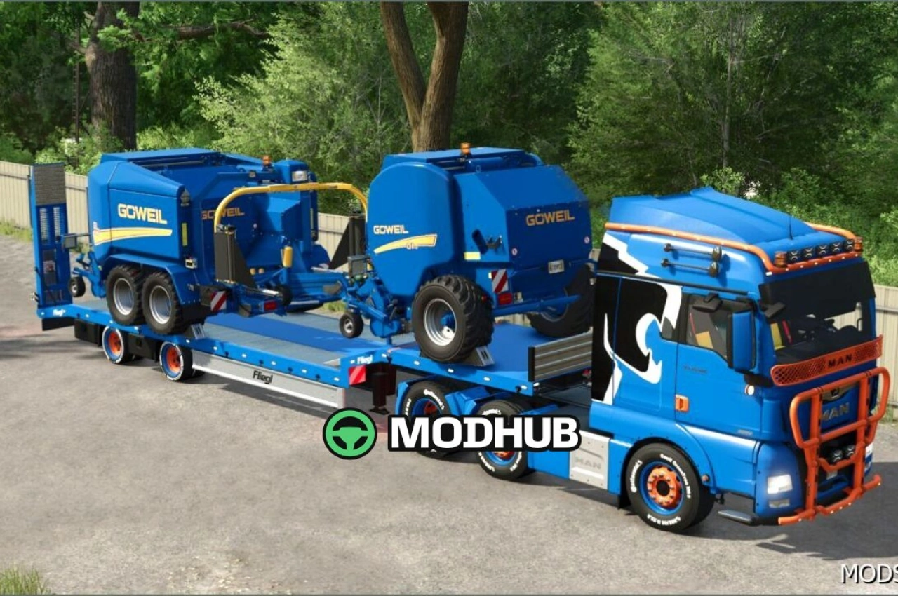 Низькорамний причіп Fliegl SDS для Farming Simulator 25