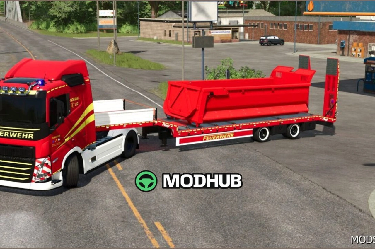 Низькорамний причіп Fliegl SDS для Farming Simulator 25