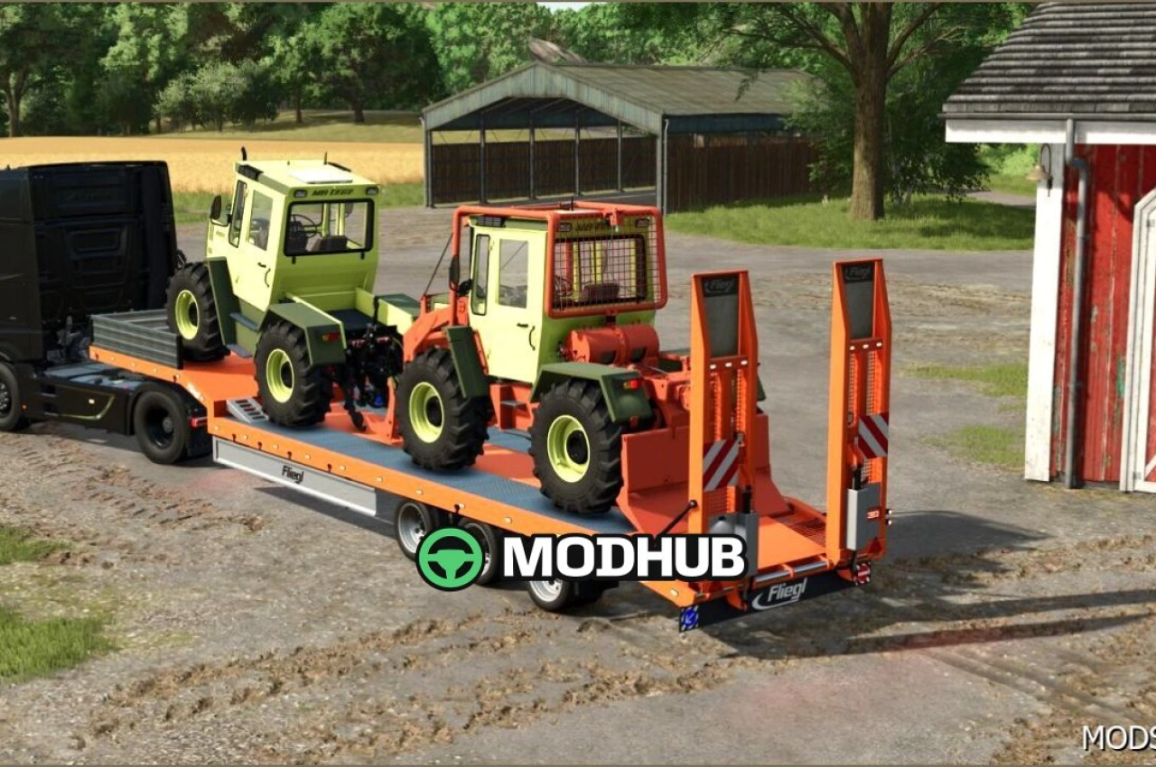 Низькорамний причіп Fliegl SDS для Farming Simulator 25