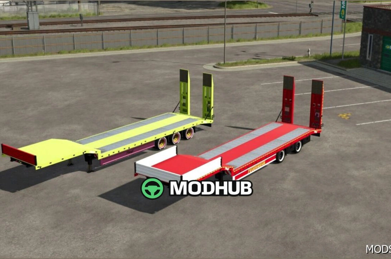 Низькорамний причіп Fliegl SDS для Farming Simulator 25