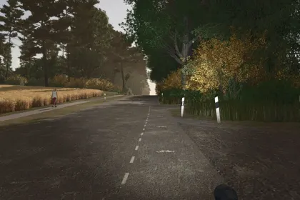 Реалістичні German Road Poles (Prefab) — Дорожні Стовпчики з Сніговими Віхами для FS25 — 2