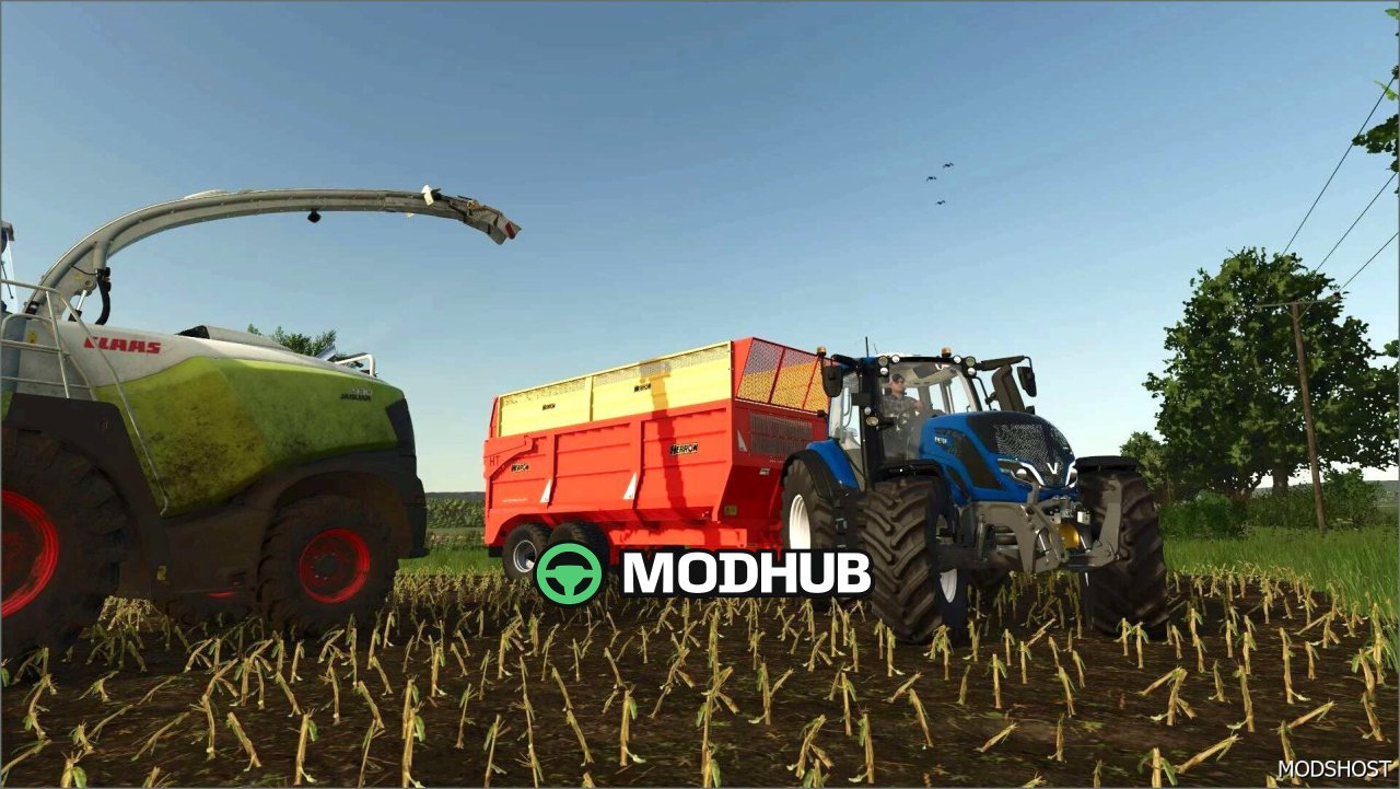 Причіп для силосу Herron H2 18T для Farming Simulator 25