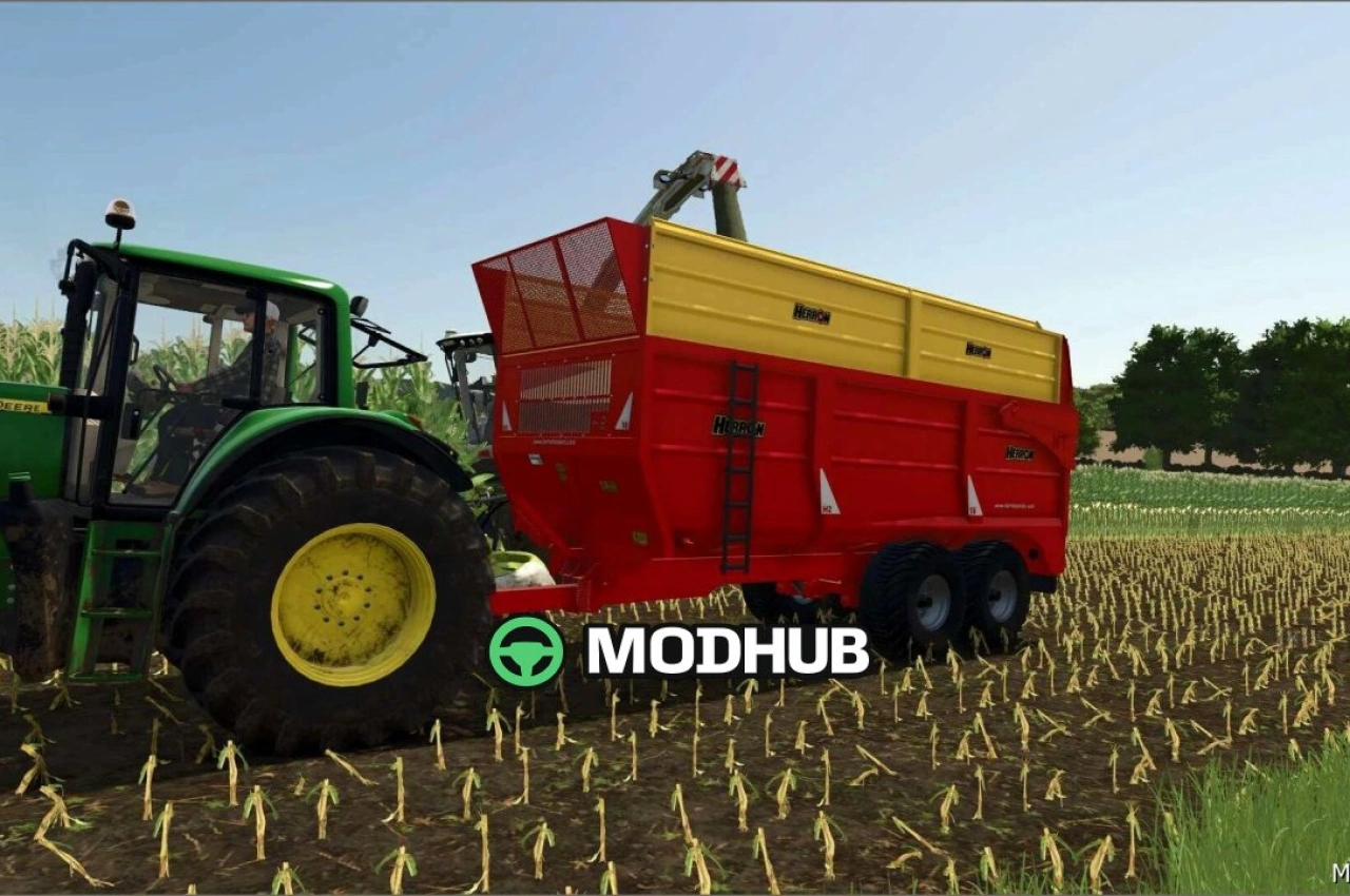 Причіп для силосу Herron H2 18T для Farming Simulator 25