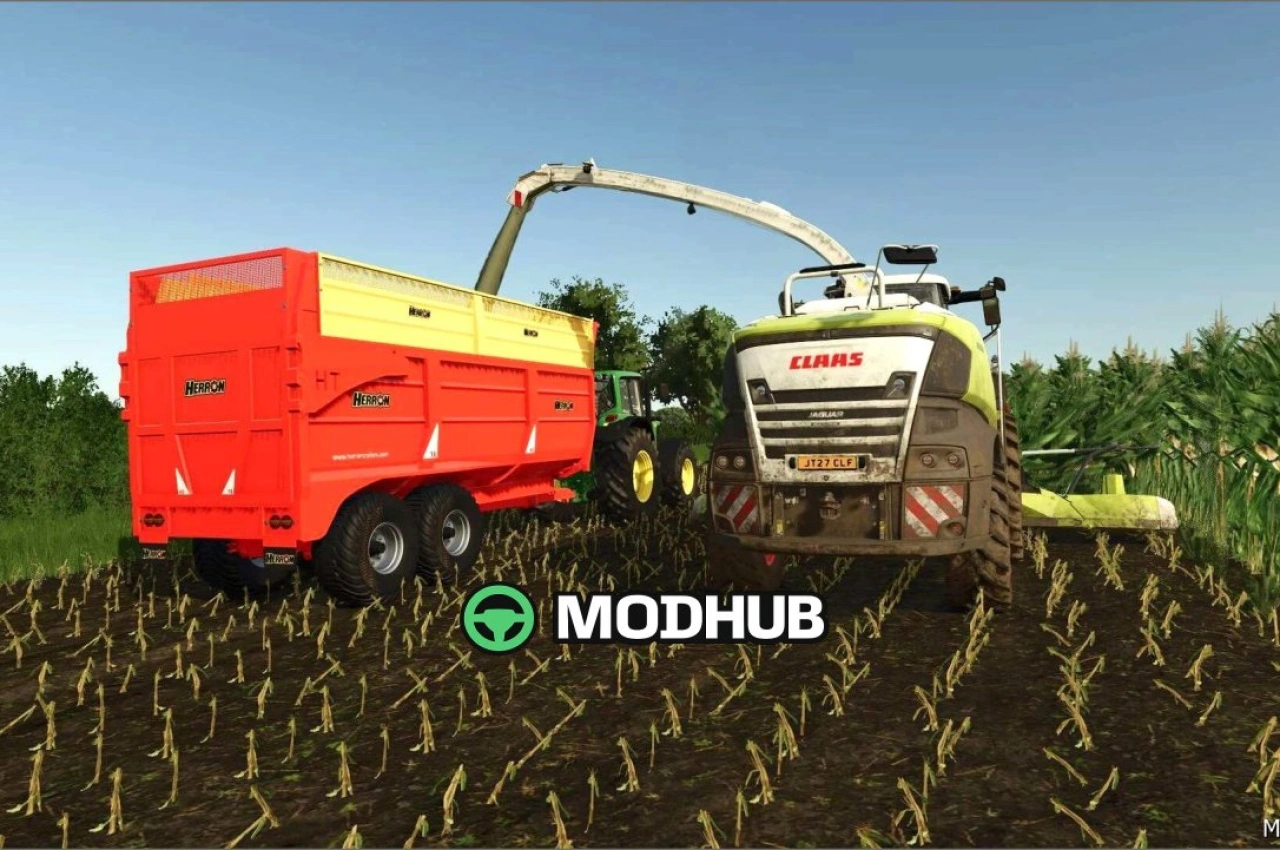 Причіп для силосу Herron H2 18T для Farming Simulator 25