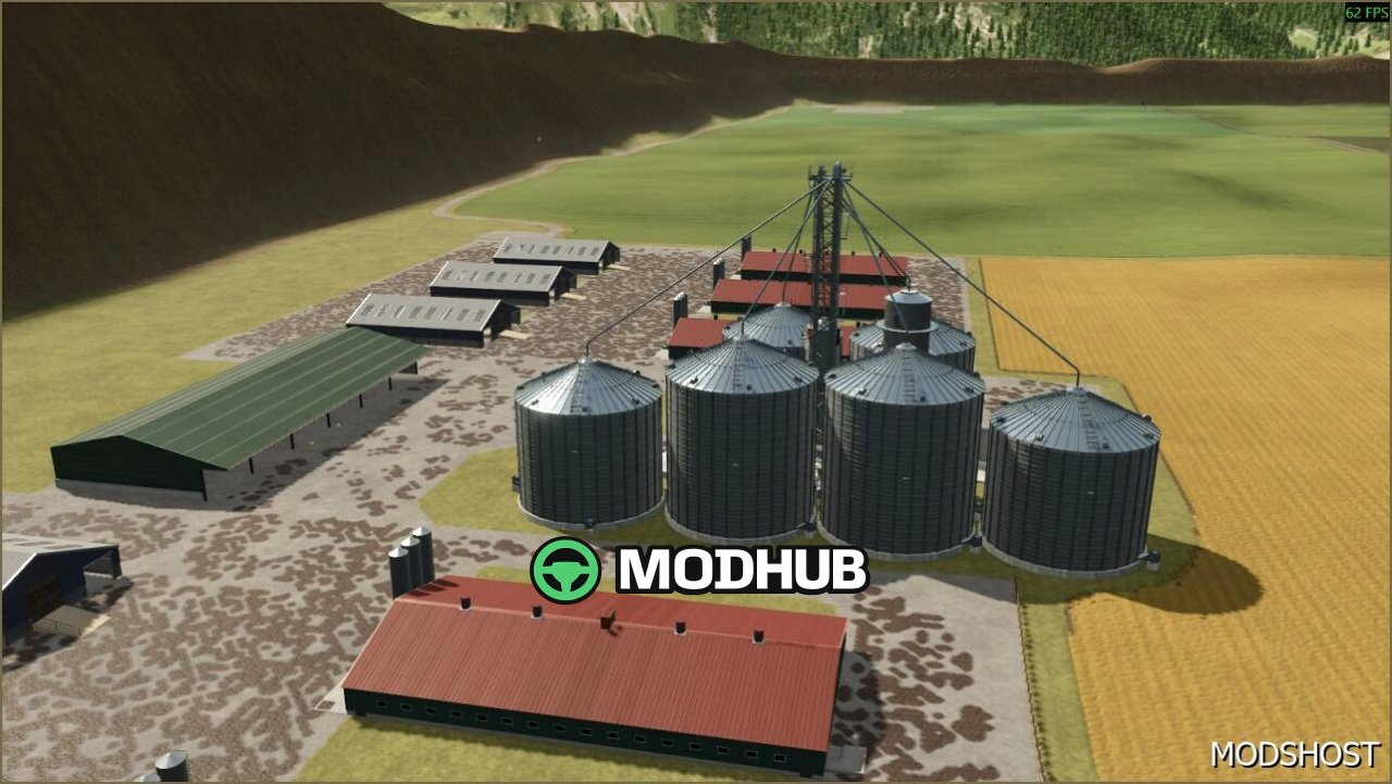 Fields and Animals Karte für Farming Simulator 25