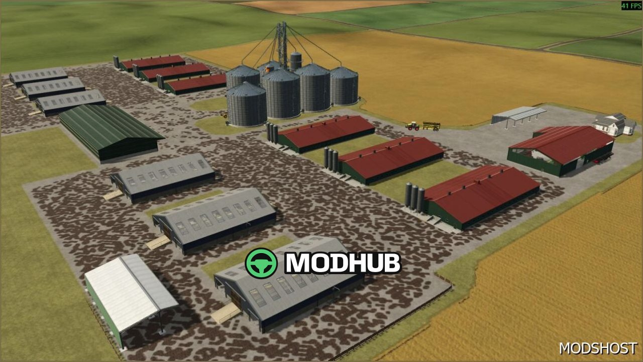 Fields and Animals Karte für Farming Simulator 25