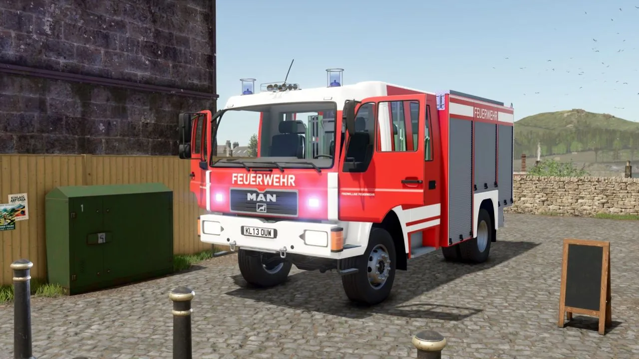 Легендарна Пожежна Машина MAN L2000 Fire Engine для Рольплею у Farming Simulator 25