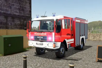 Легендарна Пожежна Машина MAN L2000 Fire Engine для Рольплею у Farming Simulator 25 — 1