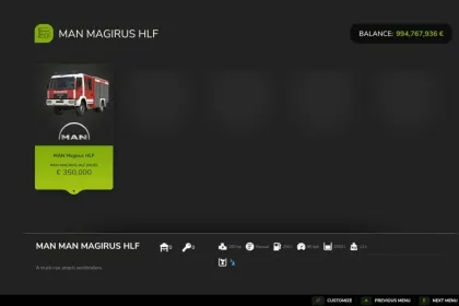 Легендарна Пожежна Машина MAN L2000 Fire Engine для Рольплею у Farming Simulator 25 — 3