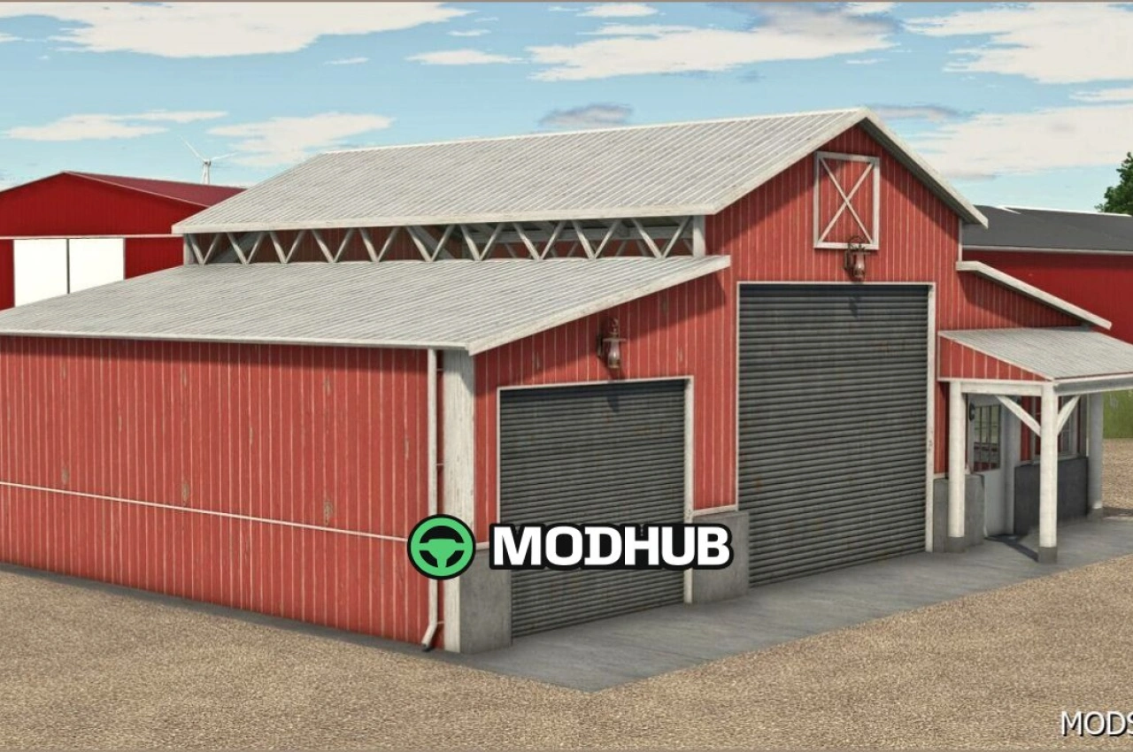 Дерев'яний гараж для Farming Simulator 25