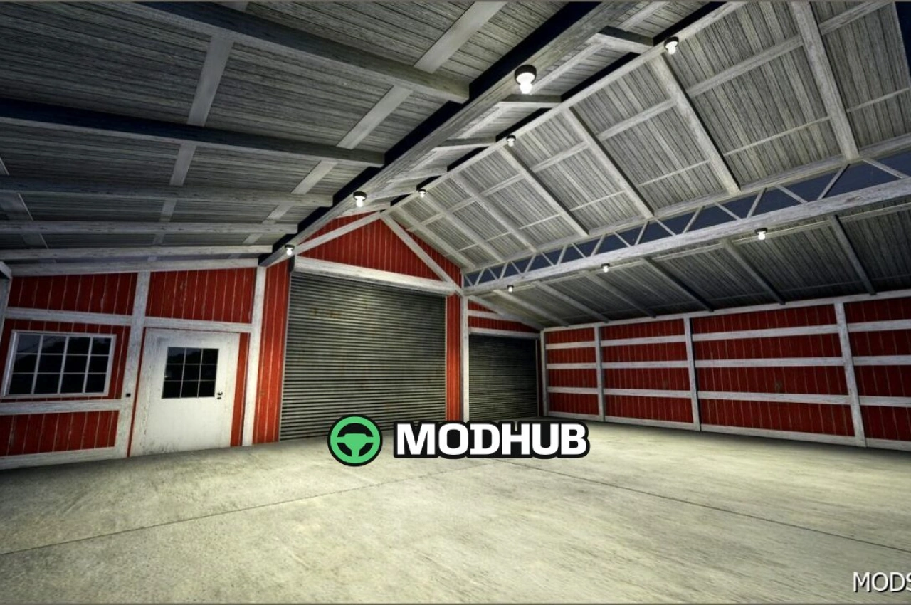 Дерев'яний гараж для Farming Simulator 25
