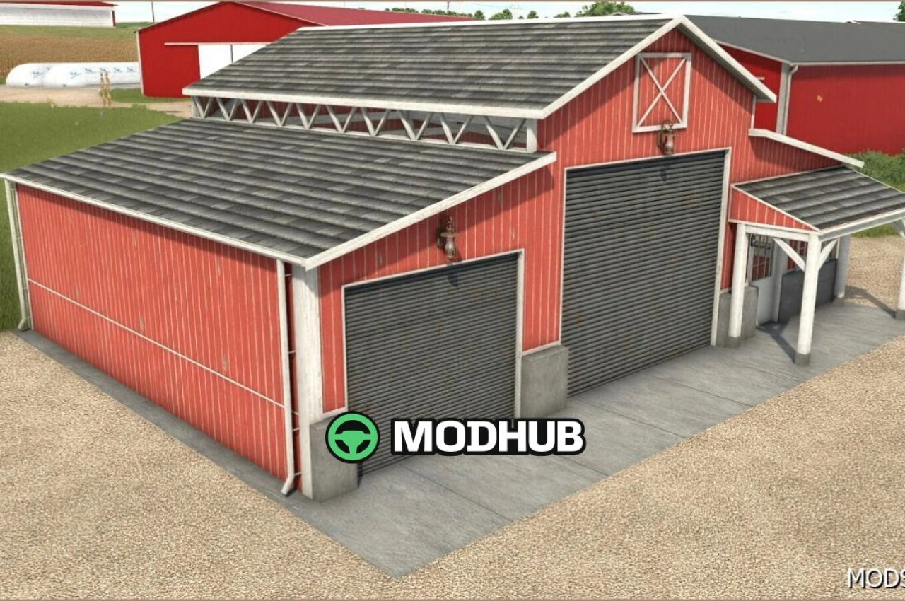 Дерев'яний гараж для Farming Simulator 25