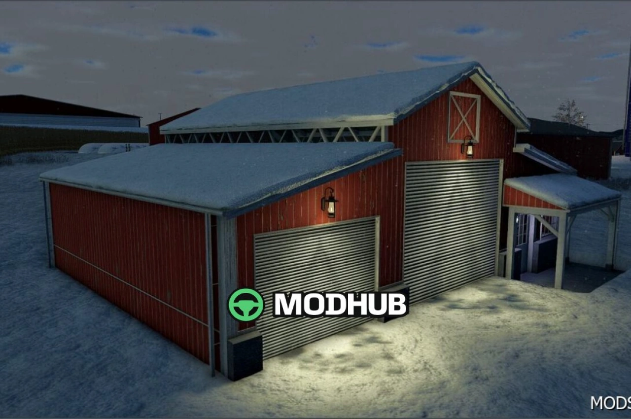 Дерев'яний гараж для Farming Simulator 25