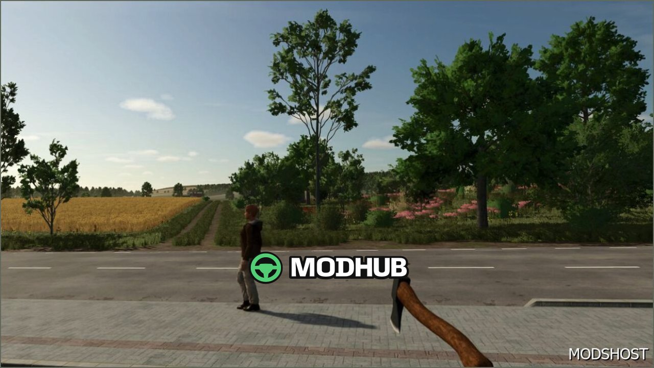 Сокира Animated AXE V1.0.0.2 для Farming Simulator 25