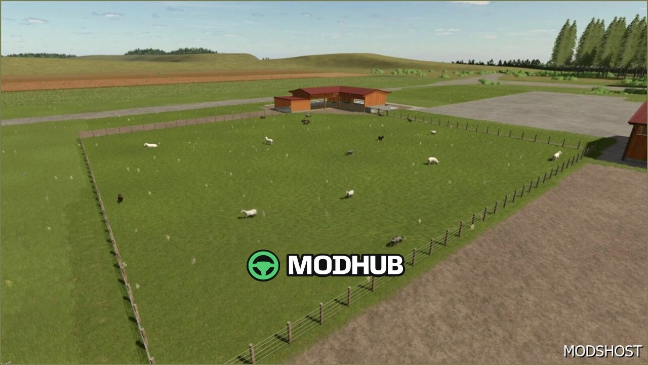 Станція для овець L-образна для Farming Simulator 25