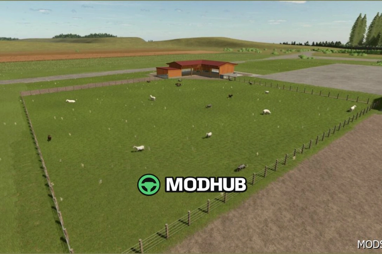 Станція для овець L-образна для Farming Simulator 25