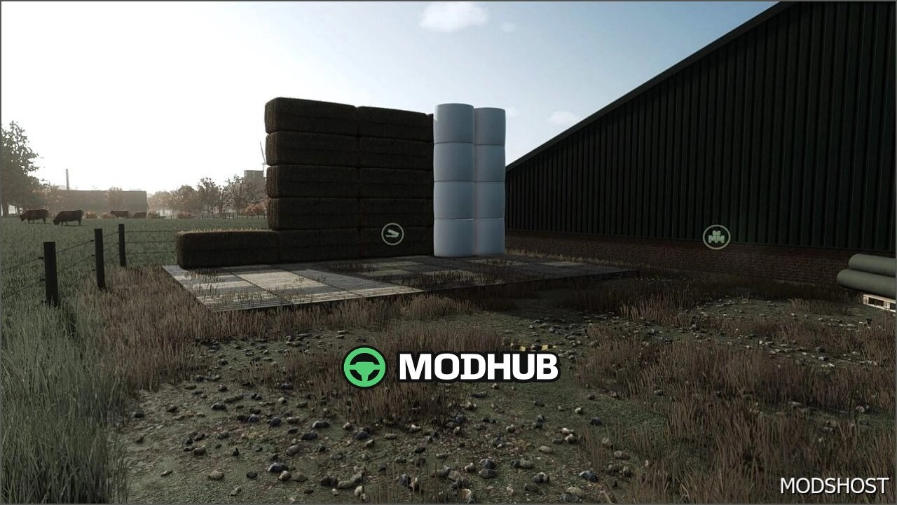 Склад для тюків V1.3 для Farming Simulator 25