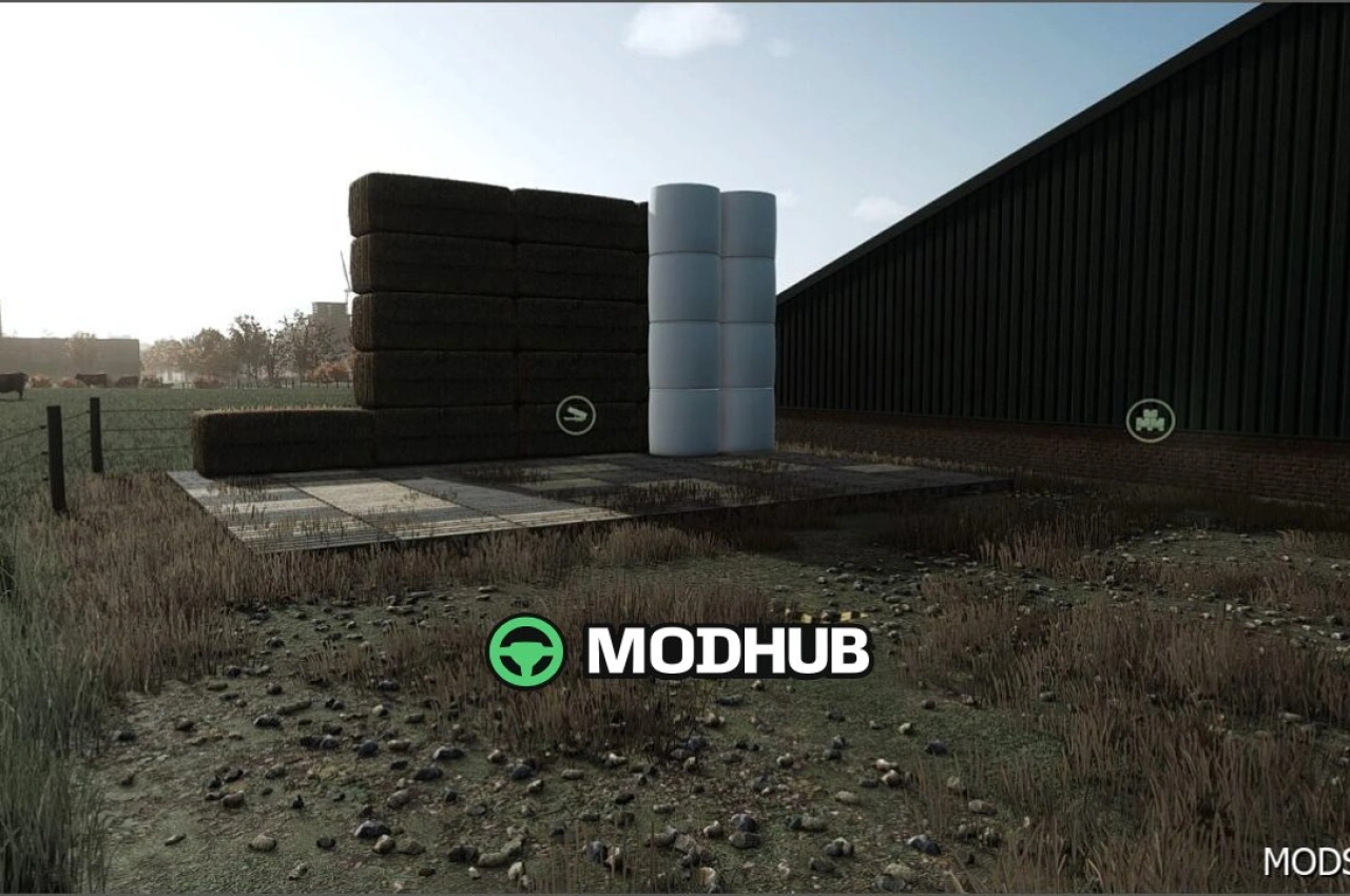 Склад для тюків V1.3 для Farming Simulator 25