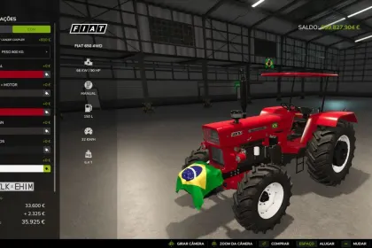 Легендарний Трактор Fiat 650 BR (Brazil) — 2WD/4WD, Turbo 250 к.с. та Купа Опцій для FS25 — 3