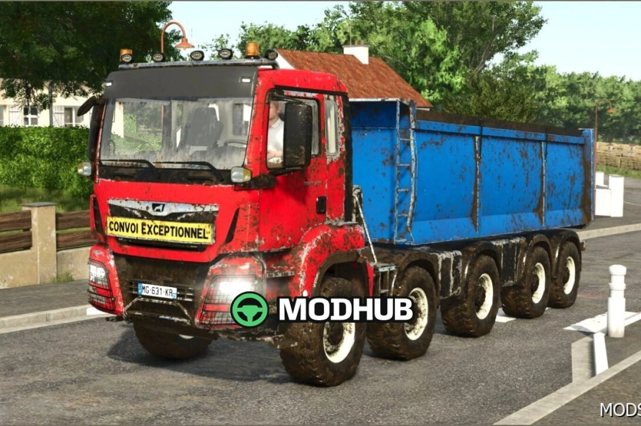 Вантажівка MAN TGS 18.500 Kipper для Farming Simulator 25