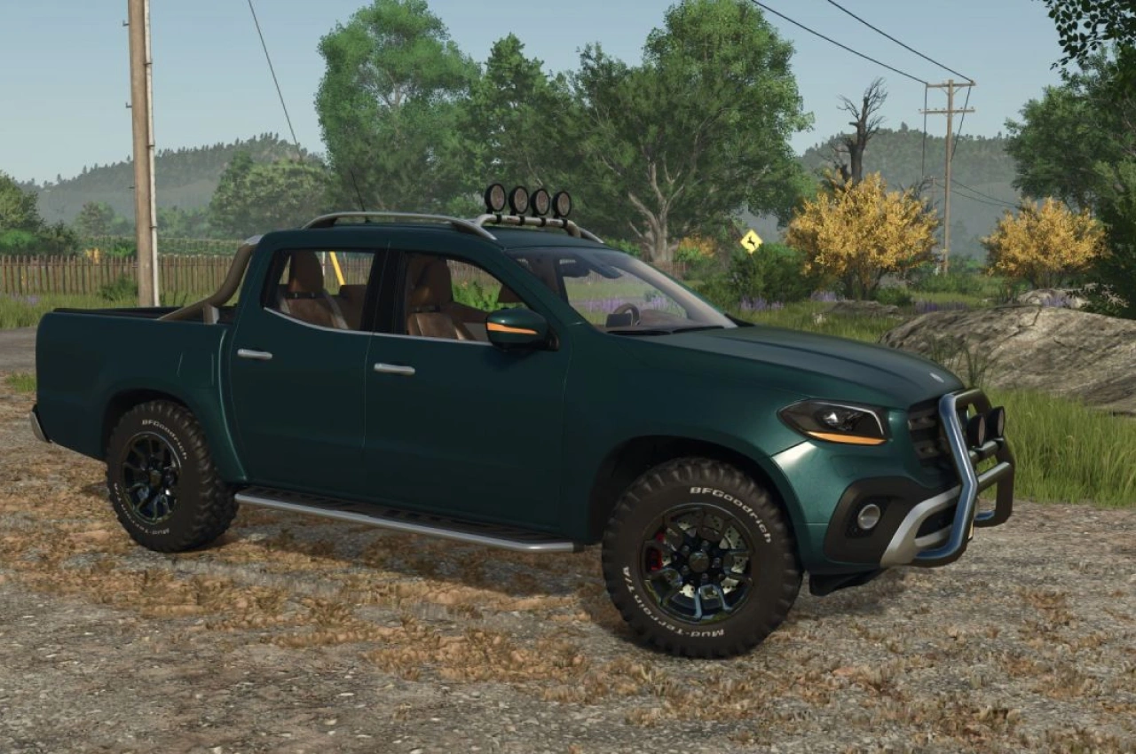Автомобіль Mercedes X-class для Farming Simulator 25
