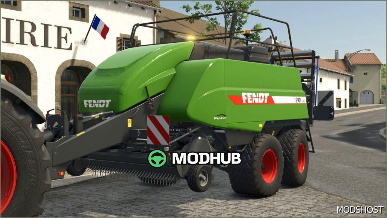 Baler Fendt 1290 S XD Procut for Farming Simulator 25