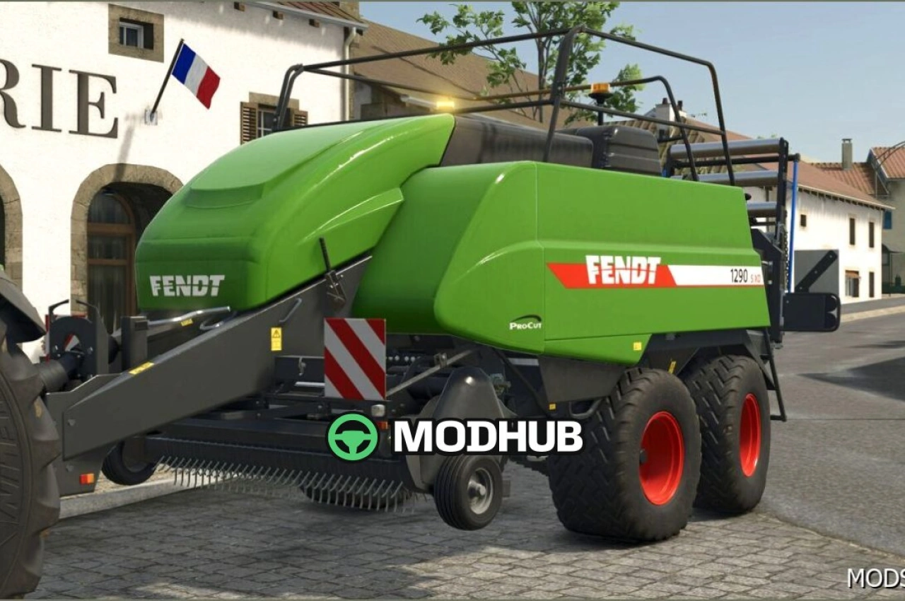 Прес-підбирач Fendt 1290 S XD Procut для Farming Simulator 25