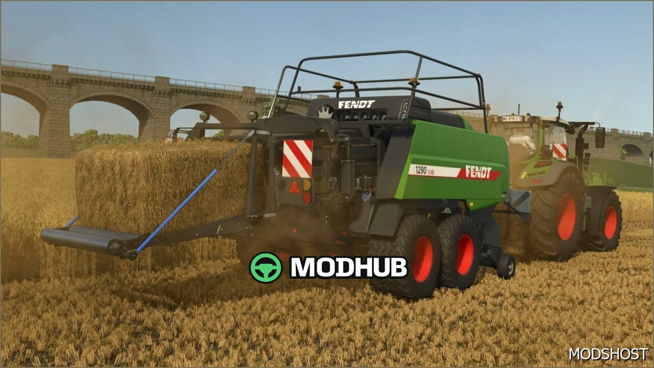 Baler Fendt 1290 S XD Procut for Farming Simulator 25