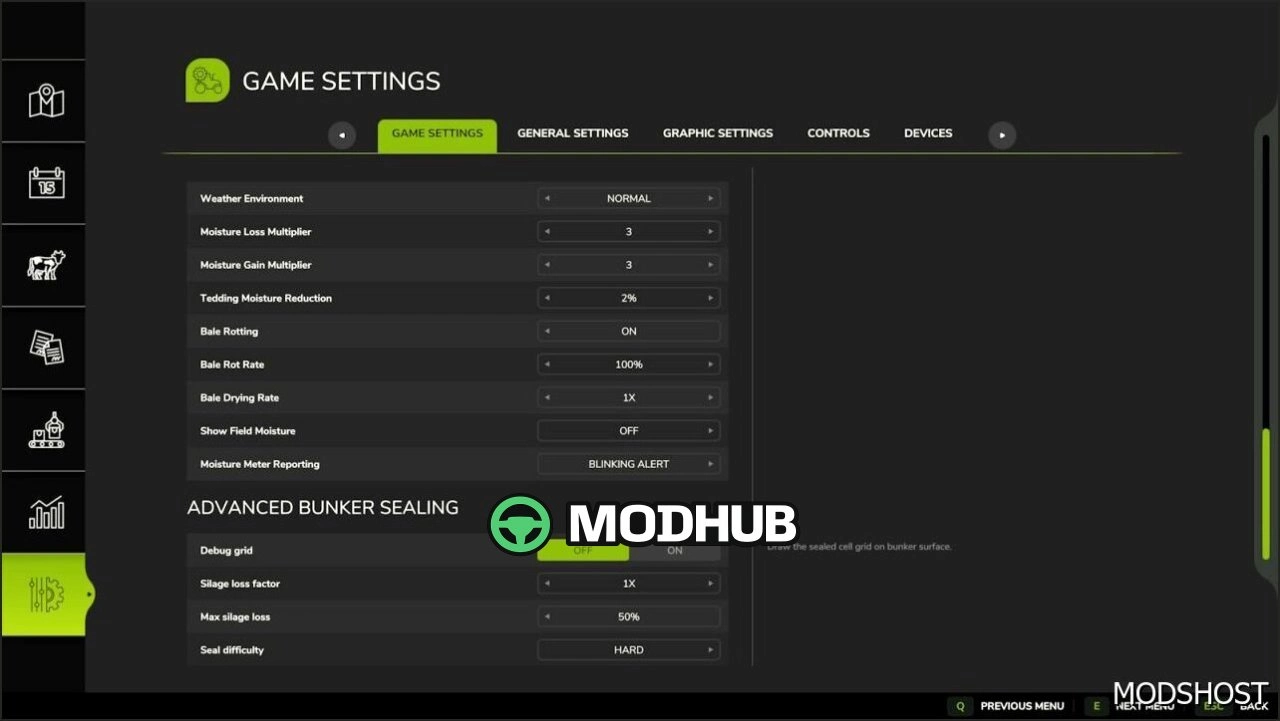 Запечатування бункерів для Farming Simulator 25