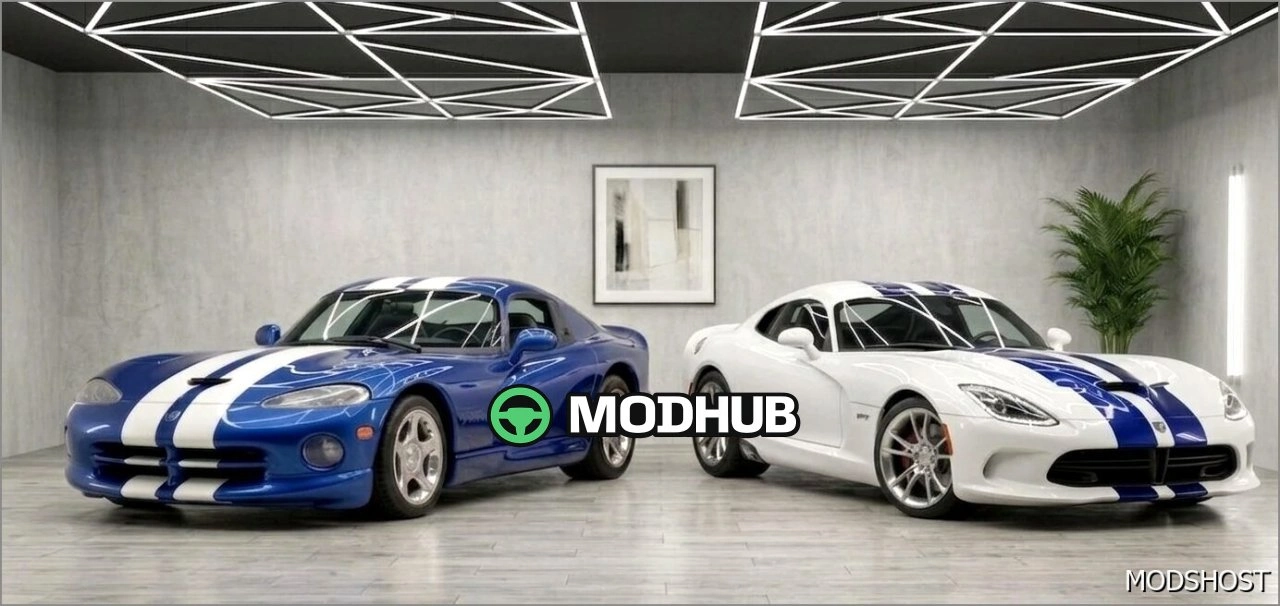 Автомобіль Dodge Viper 1996 & 2013 Pack для BeamNG.drive