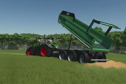 Efektywny 3-osiowy wywrotka Dezeure TPX 36S dla Farming Simulator 25 — 1