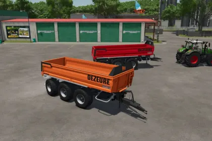 Efektywny 3-osiowy wywrotka Dezeure TPX 36S dla Farming Simulator 25 — 4