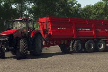 Ефективний Причіп ZDT Agrics Mega 33 — Великий Об’єм 36–45 тис. л для FS25 — 1