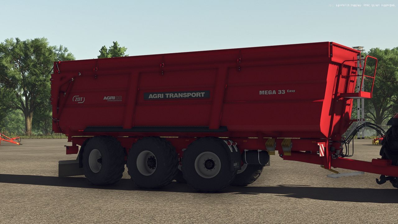 Ефективний Причіп ZDT Agrics Mega 33 — Великий Об’єм 36–45 тис. л для FS25