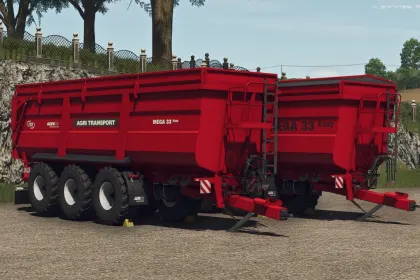 Ефективний Причіп ZDT Agrics Mega 33 — Великий Об’єм 36–45 тис. л для FS25 — 4