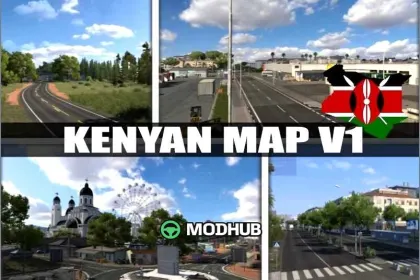 Mapa Kenii V1 do Euro Truck Simulator 2