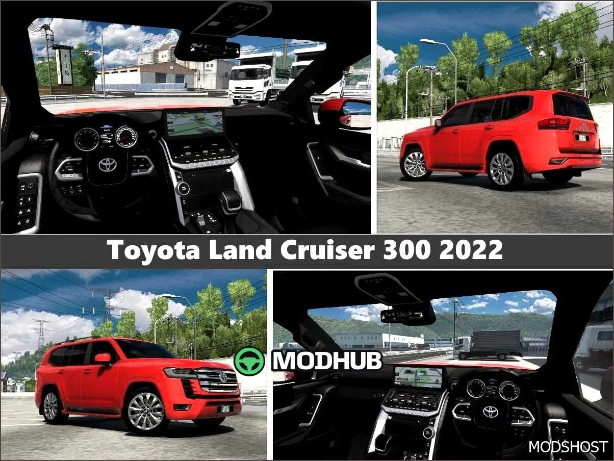Автомобіль Toyota Land Cruiser 300 2022 для Euro Truck Simulator 2