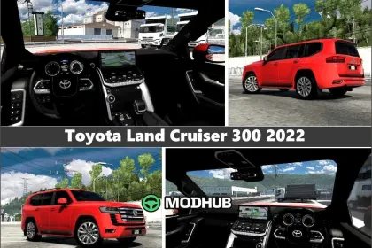 Samochód Toyota Land Cruiser 300 2022 do Euro Truck Simulator 2