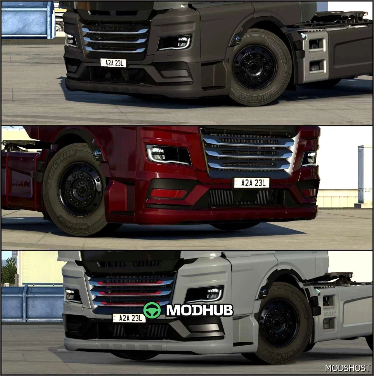 Протитуманні фари SCS MAN TGX 2020 для Euro Truck Simulator 2