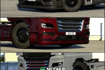 Reflektory przeciwmgielne SCS MAN TGX 2020 do Euro Truck Simulator 2