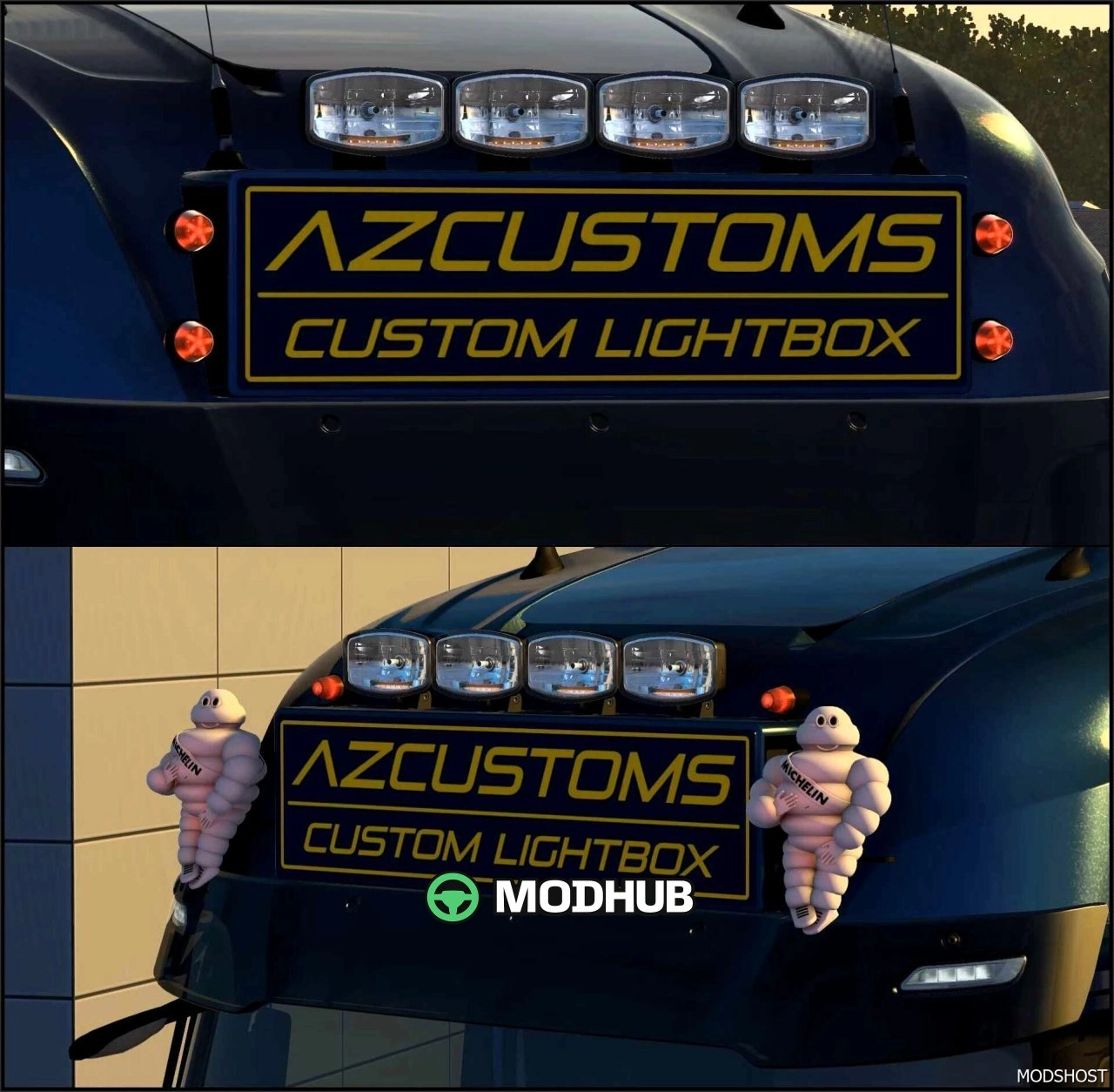 Світловий бокс BIG для Euro Truck Simulator 2