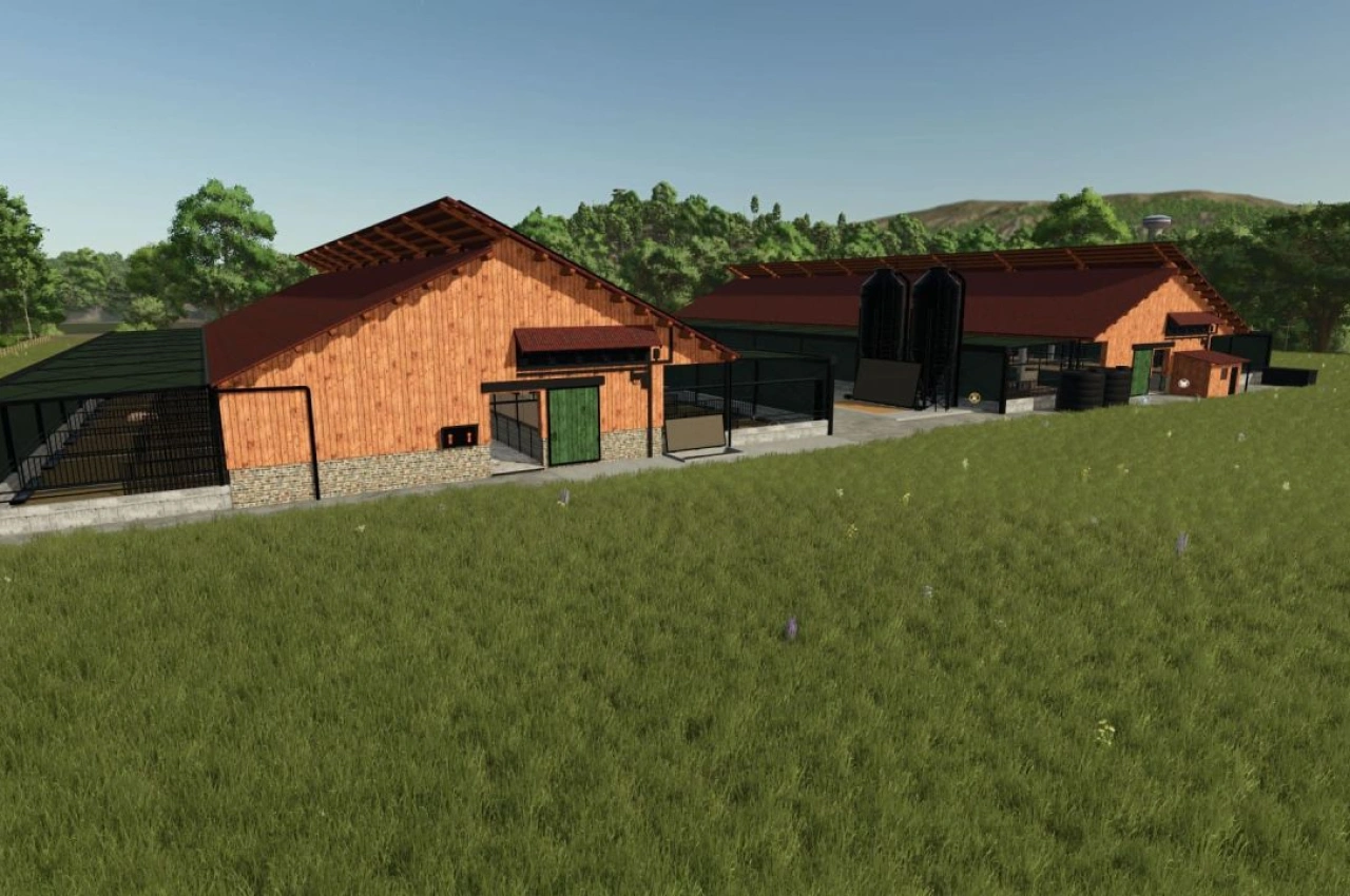 Сучасний свинарник для Farming Simulator 25