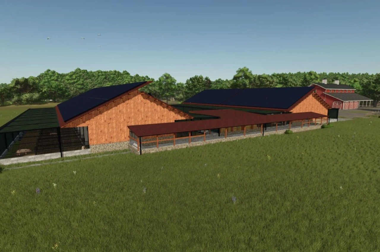 Сучасний свинарник для Farming Simulator 25