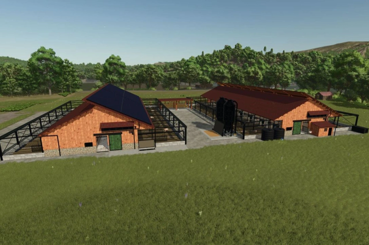Сучасний свинарник для Farming Simulator 25