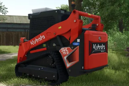 Потужний Компактний Навантажувач Kubota SVL75-3 для Farming Simulator 25