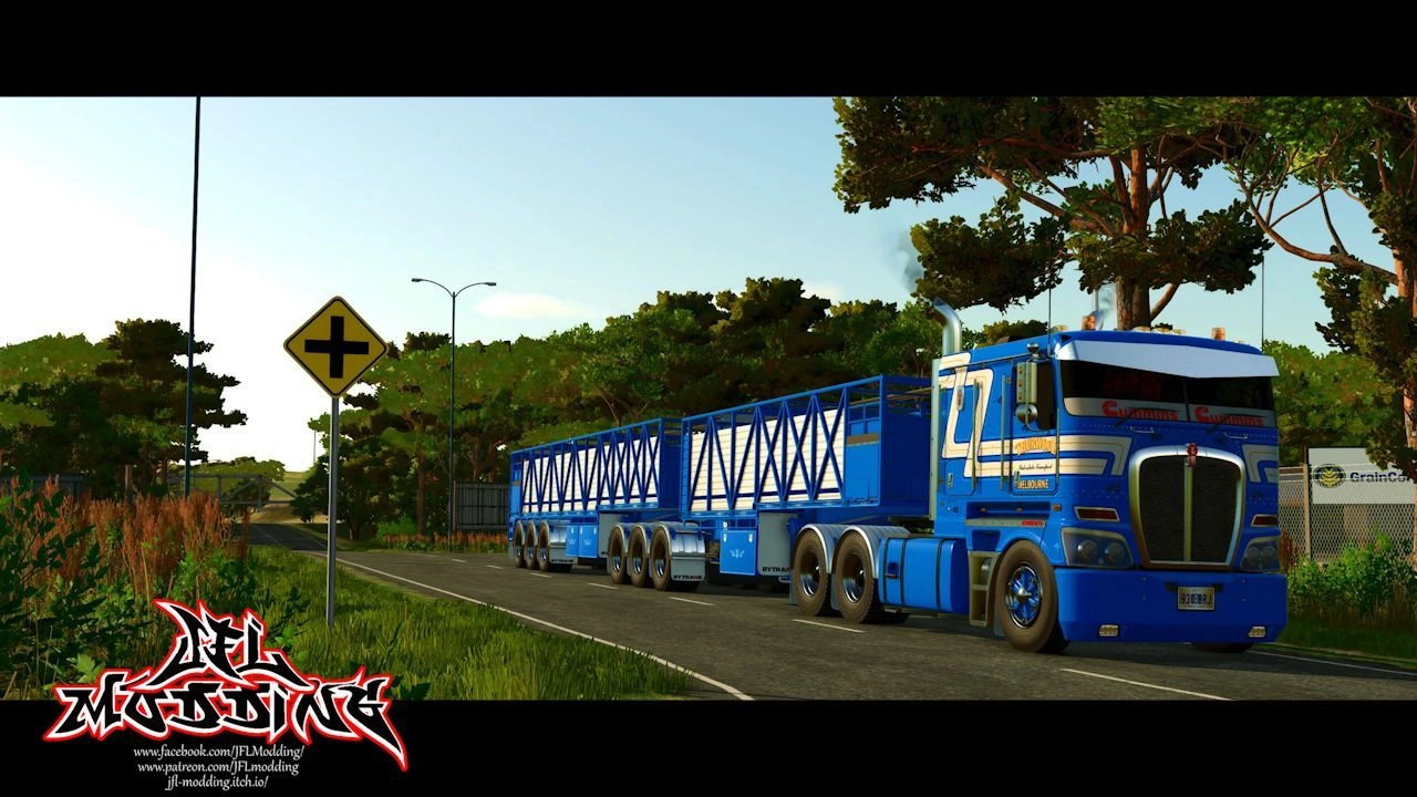 Причіп для худоби Rytrans для Farming Simulator 25